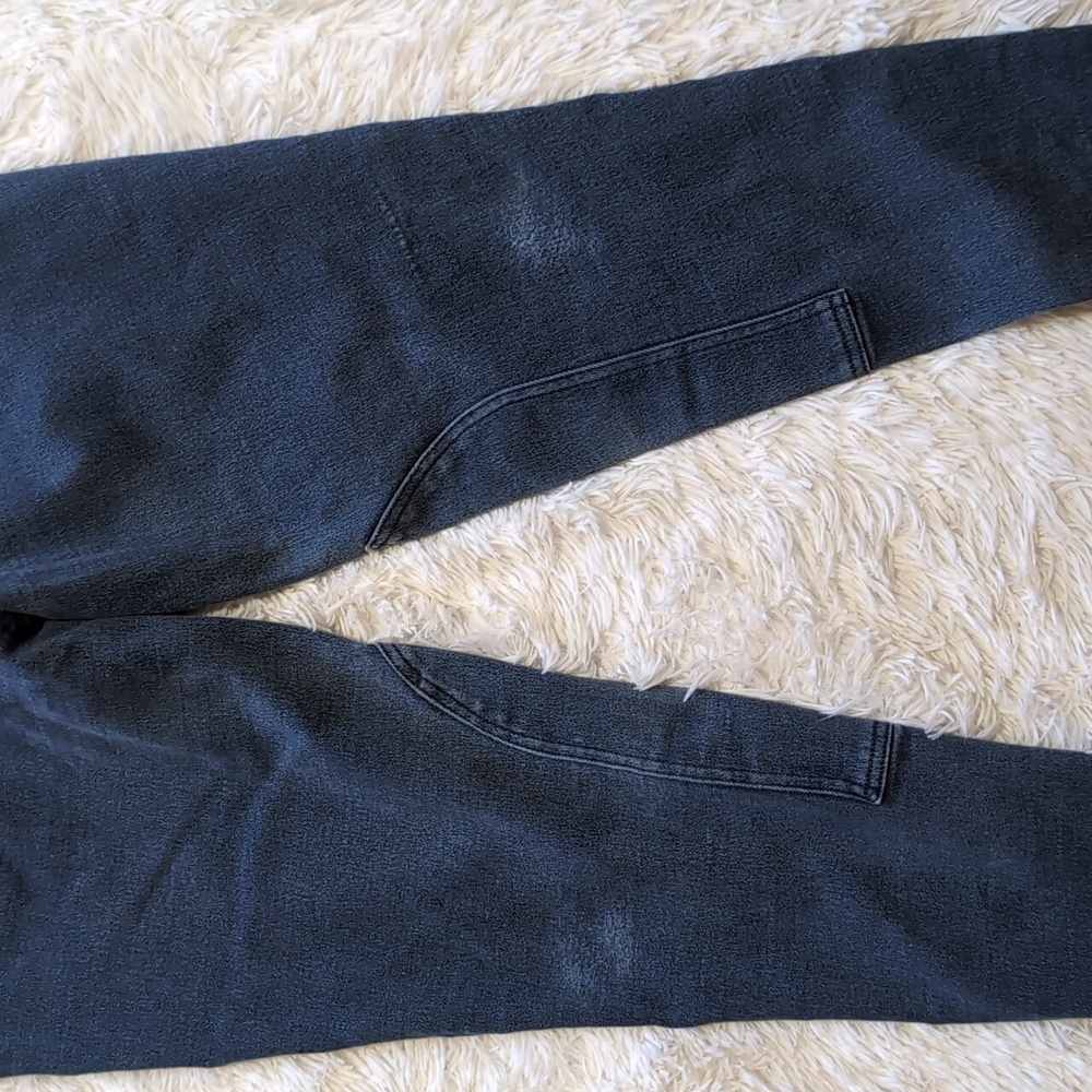 Y2K Vintage Steeds Riding Wear High Waist Stretch Denim Knee Patch Jeans - Picture 7 of 14